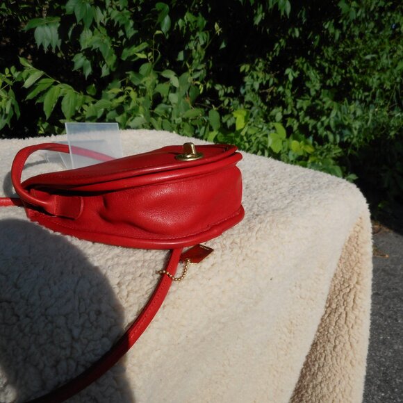 Vintage Coach NYC Mini Bag EUC Pre 1994, 9825 in Red - Picture 4 of 9